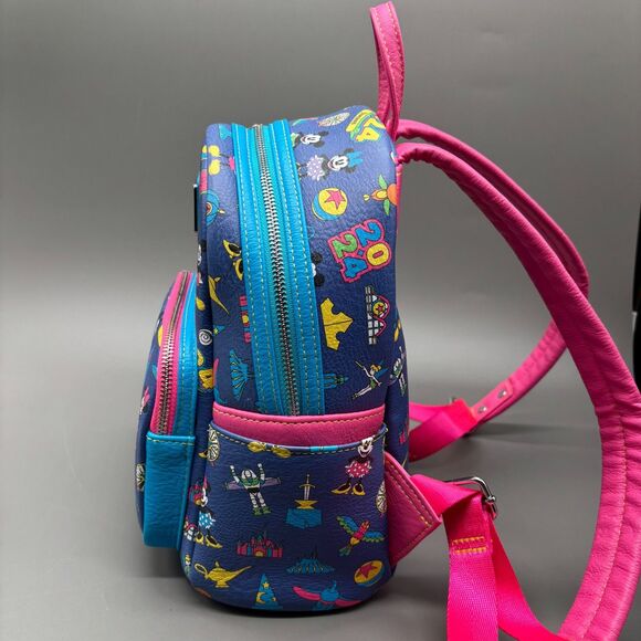 Loungefly Disney Parks Mini Backpack Disneyland 2024 Mickey Minnie Icons NWOT main image 8